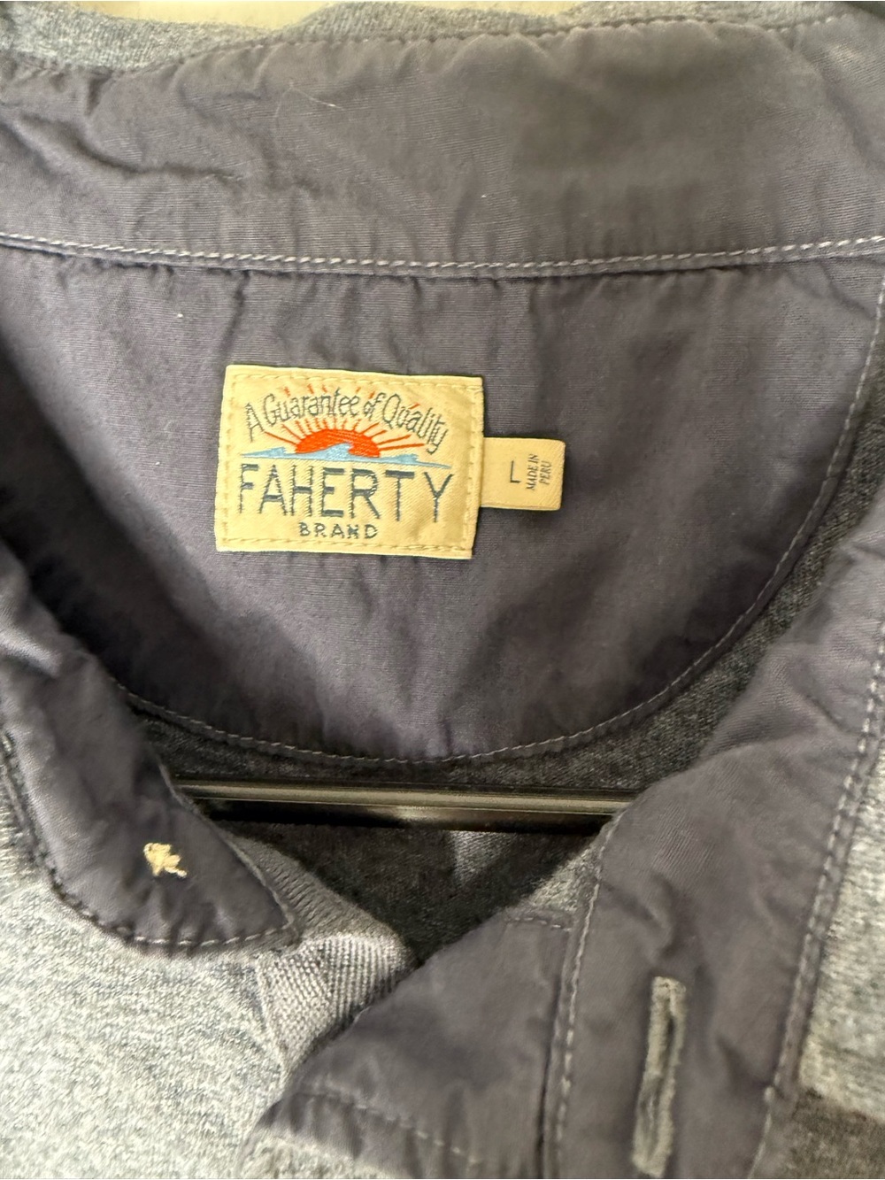 Faherty Men's Heather Navy and Light Gray Polo Bundle - Picture 3 of 10